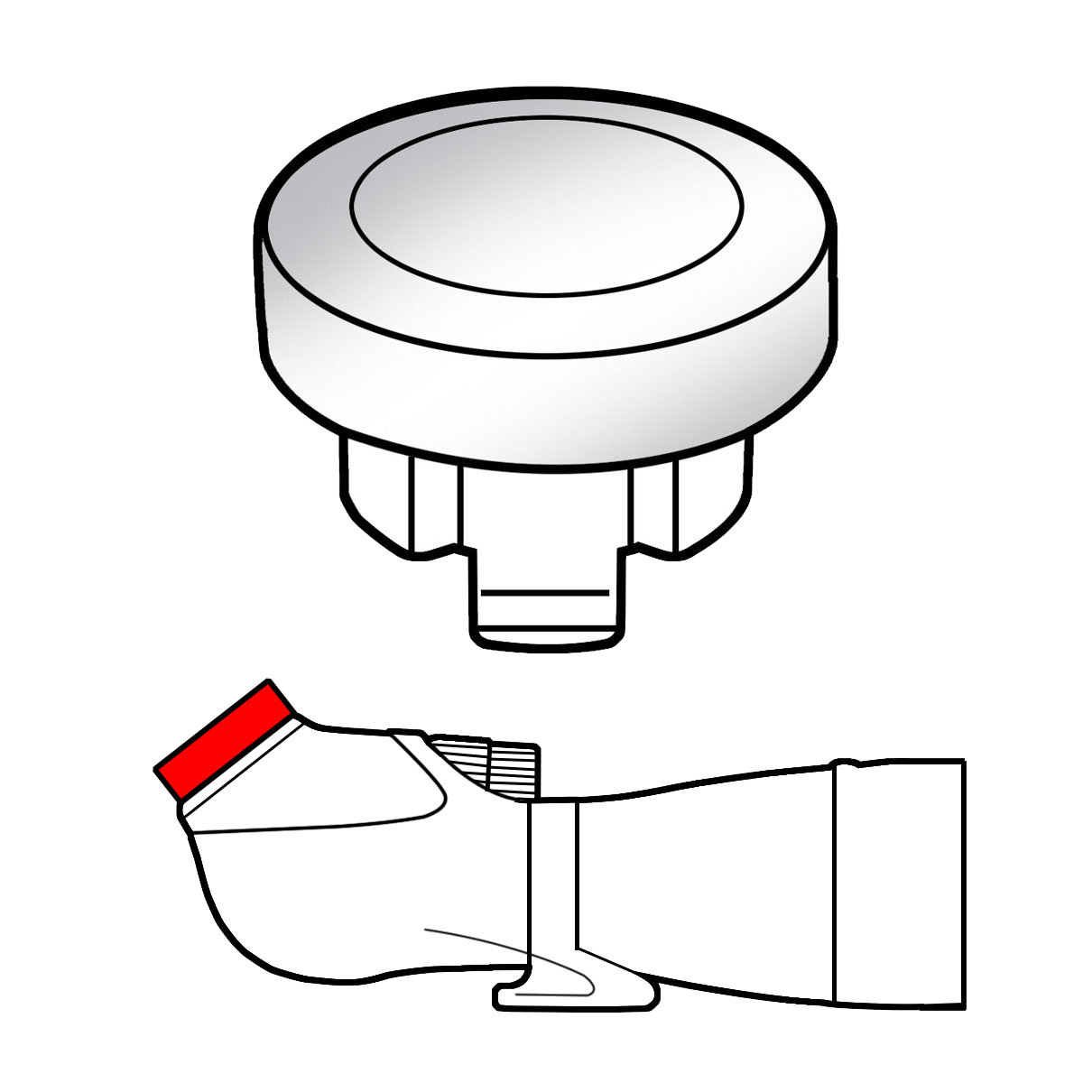 Gehäuseabdeckung-Okularanschluss für TSN-66/770/880/88/99 Serien